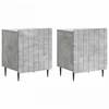Šalia lovos spintelė 2 pcs Betono pilka 43 x 34,5 x 52 cm