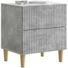 Šalia lovos spintelė 2 pcs Betono pilka 43 x 34,5 x 48 cm