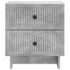 Šalia lovos spintelė 2 pcs Betono pilka 43 x 34,5 x 47,5 cm