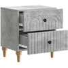 Šalia lovos spintelė 2 pcs Betono pilka 43 x 34,5 x 48 cm