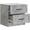 Šalia lovos spintelė 2 pcs Betono pilka 43 x 34,5 x 44,5 cm