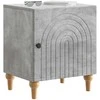 Šalia lovos spintelė 2 pcs Betono pilka 43 x 34,5 x 50 cm