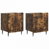 Šalia lovos spintelė 2 pcs Dūminio ąžuolo 43 x 34,5 x 52 cm