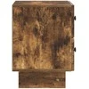 Šalia lovos spintelė 2 pcs Dūminio ąžuolo 43 x 34,5 x 47,5 cm