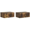 Šalia lovos spintelė 2 pcs Dūminio ąžuolo 49 x 34,5 x 20 cm