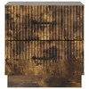 Šalia lovos spintelė 2 pcs Dūminio ąžuolo 43 x 34,5 x 44,5 cm
