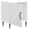 Šalia lovos spintelė 2 pcs Itin blizgi balta 43 x 34,5 x 50 cm