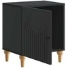 Šalia lovos spintelė 2 pcs Juoda 43 x 34,5 x 50 cm