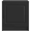 Šalia lovos spintelė 2 pcs Juoda 43 x 34,5 x 47 cm
