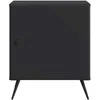 Šalia lovos spintelė 2 pcs Juoda 43 x 34,5 x 50 cm
