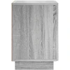 Šalia lovos spintelė 2 pcs Pilka Sonoma 33,5 x 34,5 x 50 cm