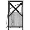 Šalia lovos spintelė 2 pcs Pilkas Sonoma 40 x 31 x 60 cm