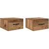 Šalia lovos spintelė 2 pcs Sena mediena 35 x 35 x 20 cm