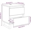 Šalia lovos spintelė 2 pcs Senas medis 40 x 35 x 50 cm