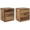 Šalia lovos spintelė 2 pcs Senas medis 45 x 39 x 50 cm