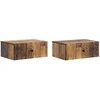 Šalia lovos spintelė 2 pcs Sendintos medienos 49 x 34,5 x 20 cm
