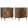 Šalia lovos spintelė 2 pcs Sendintos medienos 43 x 34,5 x 50 cm