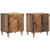 Šalia lovos spintelė 2 pcs Sendintos medienos 43 x 34,5 x 50 cm