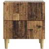 Šalia lovos spintelė 2 pcs Sendintos medienos 43 x 34,5 x 48 cm