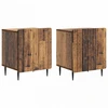 Šalia lovos spintelė 2 pcs Sendintos medienos 43 x 34,5 x 52 cm