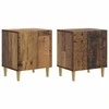 Šalia lovos spintelė 2 pcs Sendintos medienos 43 x 34,5 x 50 cm