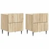Šalia lovos spintelė 2 pcs Sonoma ąžuolas 43 x 34,5 x 49,5 cm