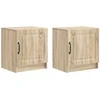 Šalia lovos spintelė 2 pcs Sonoma ąžuolas 43 x 34,5 x 47 cm