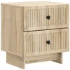 Šalia lovos spintelė 2 pcs Sonoma ąžuolas 43 x 34,5 x 47,5 cm