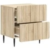 Šalia lovos spintelė 2 pcs Sonoma ąžuolas 43 x 34,5 x 49,5 cm