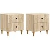 Šalia lovos spintelė 2 pcs Sonoma ąžuolas 43 x 34,5 x 48 cm