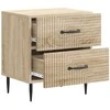 Šalia lovos spintelė 2 pcs Sonoma ąžuolas 43 x 34,5 x 47,5 cm