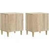 Šalia lovos spintelė 2 pcs Sonoma ąžuolas 43 x 34,5 x 50 cm