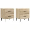 Šalia lovos spintelė 2 pcs Sonoma ąžuolas 43 x 34,5 x 47,5 cm