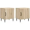 Šalia lovos spintelė 2 pcs Sonoma ąžuolas 43 x 34,5 x 50 cm