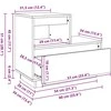 Šalia lovos spintelė 2 pcs Vaško ruda 60 x 34 x 51 cm