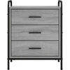 Šalia lovos spintelė 2 vnt. Pilka Sonoma 48 x 36,5 x 60 cm