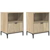 Šalia lovos spintelė 2 vnt. Sonoma ąžuolas 49 x 36 x 61 cm