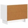 Šalia lovos spintelė Itin blizgi balta 62 x 34,5 x 47,5 cm