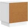 Šalia lovos spintelė su stalčių 2 pcs Balta 43 x 34,5 x 44,5 cm