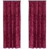 Aksominio tipo užuolaidos 2 pcs Vyno raudonumo 225 x 140 cm
