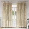 Aksominio tipo užuolaidos 2 pcs Kreminė 225 x 140 cm Aksomas