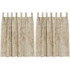 Aksominio tipo užuolaidos 2 pcs Kreminė 140 x 140 cm Aksomas