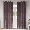Aksominio tipo užuolaidos 2 pcs Ruda 225 x 140 cm Aksomas