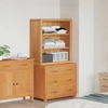 Sandėliavimo baldų komplektas 2 vnt. Ruda 80 x 50 x 160 cm