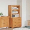 Sandėliavimo baldų komplektas 2 vnt. Ruda 80 x 50 x 160 cm