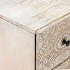 Sandėliavimo komodas Balta 60 x 33,5 x 75 cm Kietas mango medis