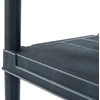 Sandėliavimo lentyna, juoda, 60x30x180cm, plastikas, 125kg