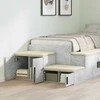 Oppbevaringsskap 2 pcs Betono pilka 103 x 41 x 40 cm