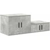 Oppbevaringsskap 2 pcs Betono pilka 103 x 41 x 40 cm