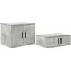 Oppbevaringsskap 2 pcs Betono pilka 127 x 41 x 40 cm